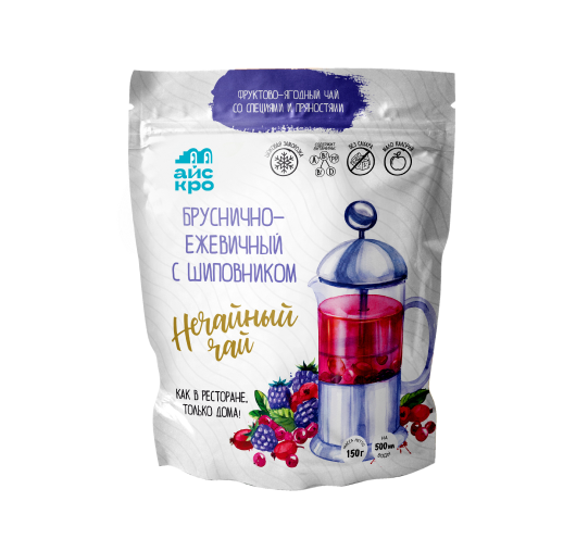Бруснично-ежевичный чай с шиповником, шалфеем, бадьяном и мускатным цветом