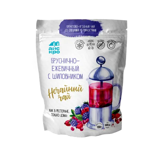 Бруснично-ежевичный чай с шиповником, шалфеем, бадьяном и мускатным цветом