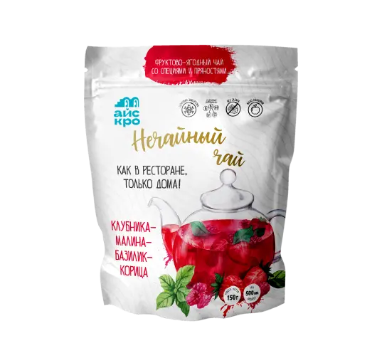 Малиново-клубничный чай с базиликом и корицей